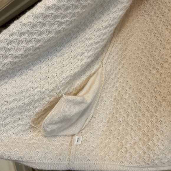 Ann Taylor Loft Petite Medium Wool Blend Cream Sweater Cardigan - Picture 8 of 9